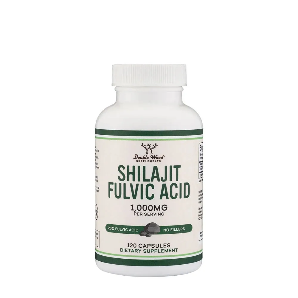 Double Wood Supplements Shilajit Resin (120 Capsules) - Nuvalia
