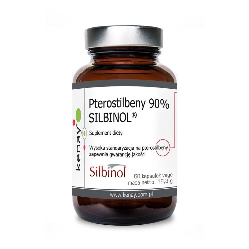 KENAY Pterostilbene 90% SILBINOL (60 caps) - Nuvalia