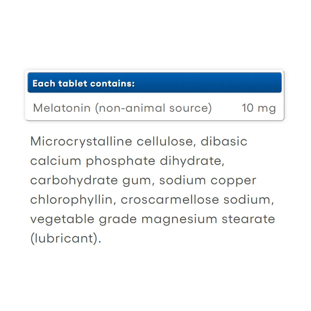 Natural Factors Melatonin Quick Release Plus Timed Release 10 mg (90 Tablets) - obrazek 2