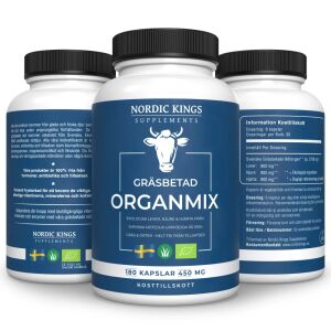 Nordic Kings 100% – mieszanka organiczna z produktów pochodzących od zwierząt karmionych trawą – 180 kapsułek – Nuvalia