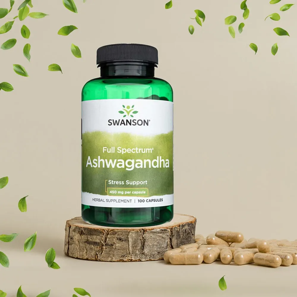 SWANSON Ashwagandha 450mg 100caps - obrazek 7