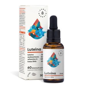AURA HERBALS Luteina + witamina A + DHA + zeaksantyna (30 ml / 1 fl. oz.) – Viking Supplements