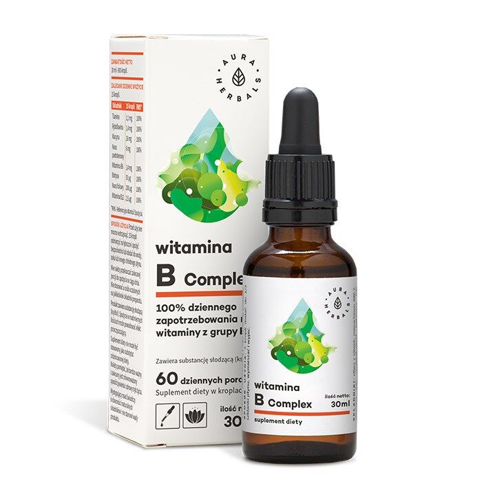 AURA HERBALS Kompleks witamin z grupy B (30 ml / 1 fl. oz.) – Viking Supplements
