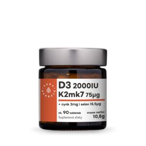 AURA HERBALS Witamina D3 + K2 + cynk + selen (90 tabletek) – Viking Supplements