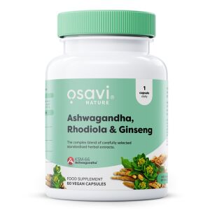 Ashwagandha + różeńiec górski i żeń-szeń – 60 wegańskich kapsułek – Viking Supplements