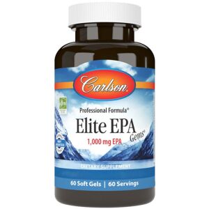 Carlson Labs Elite EPA Gems 1000 mg, 60 kapsułek żelowych – Viking Supplements