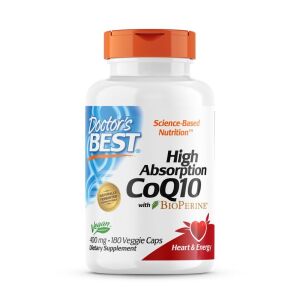 Doctor's Best – koenzym Q10 o wysokiej przyswajalności, 400 mg, 180 kapsułek roślinnych – Viking Supplements
