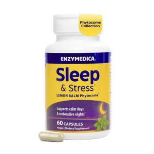 Enzymedica – Sleep & Stress: fitosom z melisy – 60 kapsułek – Viking Supplements
