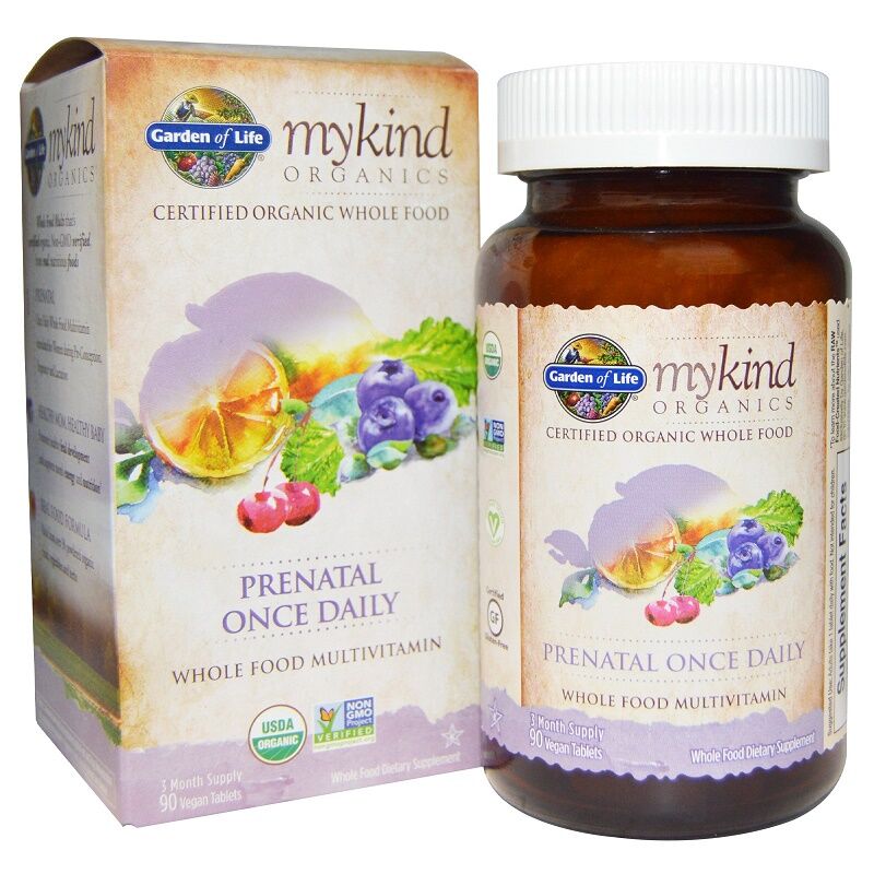 Garden of Life – Mykind Prenatal Once Daily – 90 tabletek – Viking Supplements