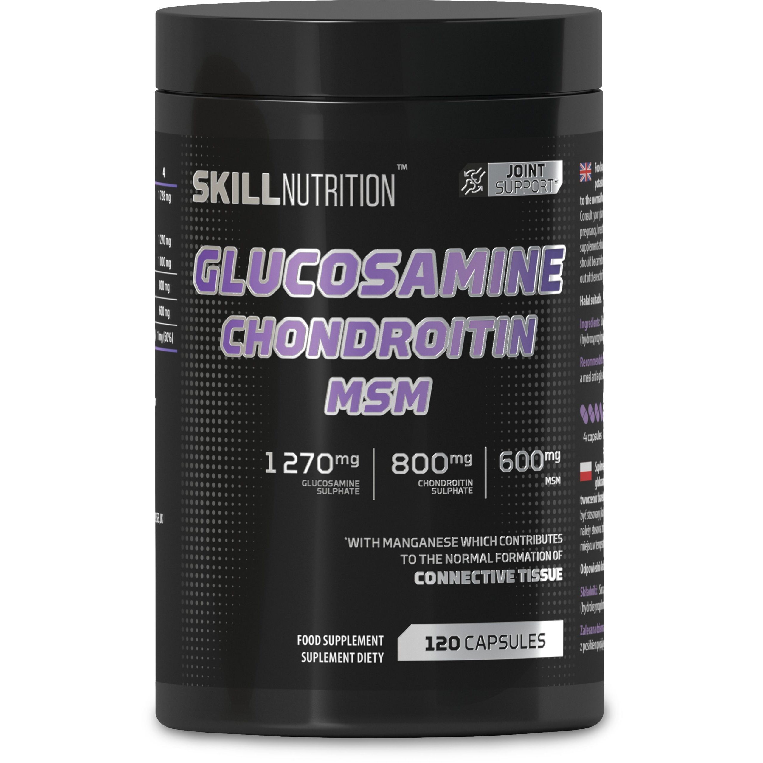 Glukozamina, chondroityna, MSM – 120 kapsułek – Viking Supplements