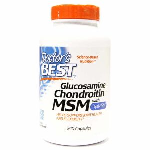 Glukozamina, chondroityna i MSM z OptiMSM – 240 kapsułek – Viking Supplements