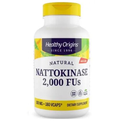HEALTHY ORIGINS Naturalna nattokinaza 2000 FU (180 kapsułek) – Viking Supplements