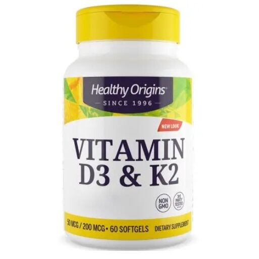 HEALTHY ORIGINS Witamina D3 i K2 (60 kapsułek) – Viking Supplements