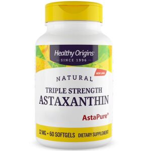 Healthy Origins Astaxanthin Depot 12 mg, 60 kapsułek miękkich – Viking Supplements