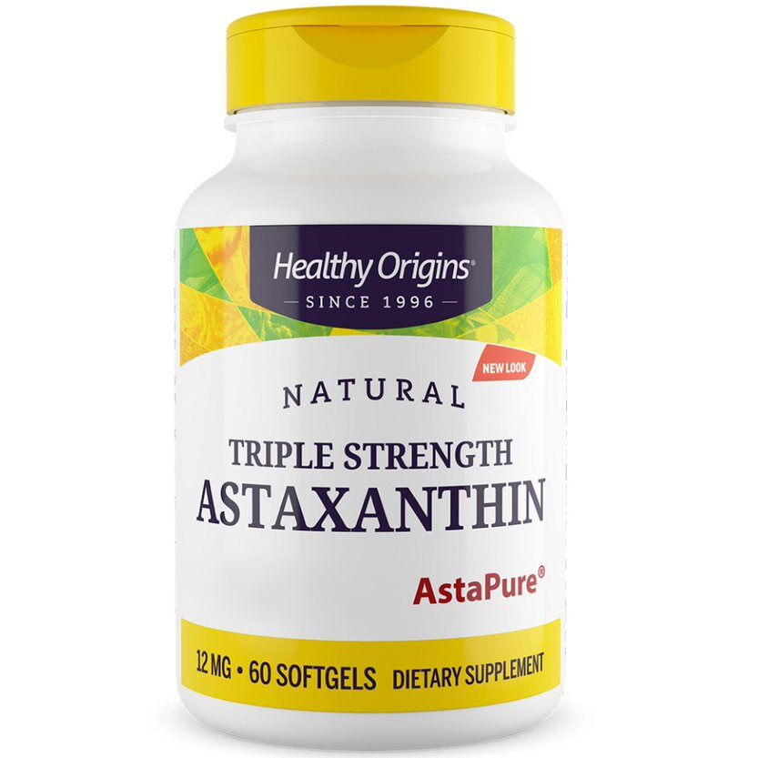 Healthy Origins Astaxanthin Depot 12 mg, 60 kapsułek miękkich – Viking Supplements