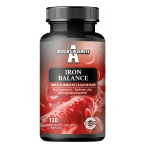 Iron Balance – żelazo w postaci chelatów, witamina C i laktoferyna – 120 kapsułek – Viking Supplements