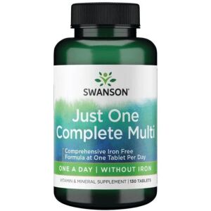 Jedna kompletna multiwitamina bez żelaza – 130 tabletek – Viking Supplements
