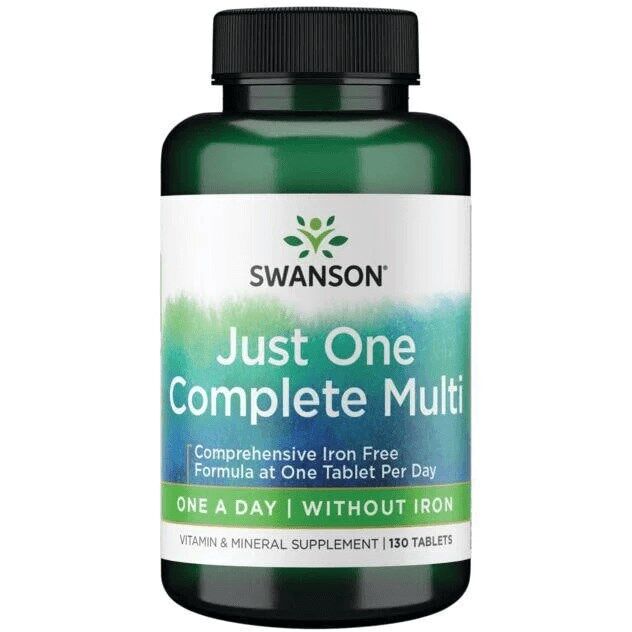 Jedna kompletna multiwitamina bez żelaza – 130 tabletek – Viking Supplements