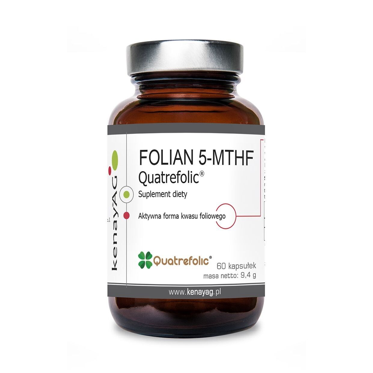 KENAY FOLATE 5-MTHF active folic acid Quatrefolic (60 caps) - Viking Supplements