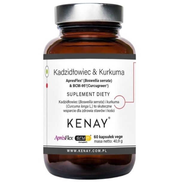 KENAY Kadzidło i kurkuma ApresFlex® (Boswellia serrata) i BCM 95® (CURCUGREEN®) (60 kapsułek) – Viking Supplements