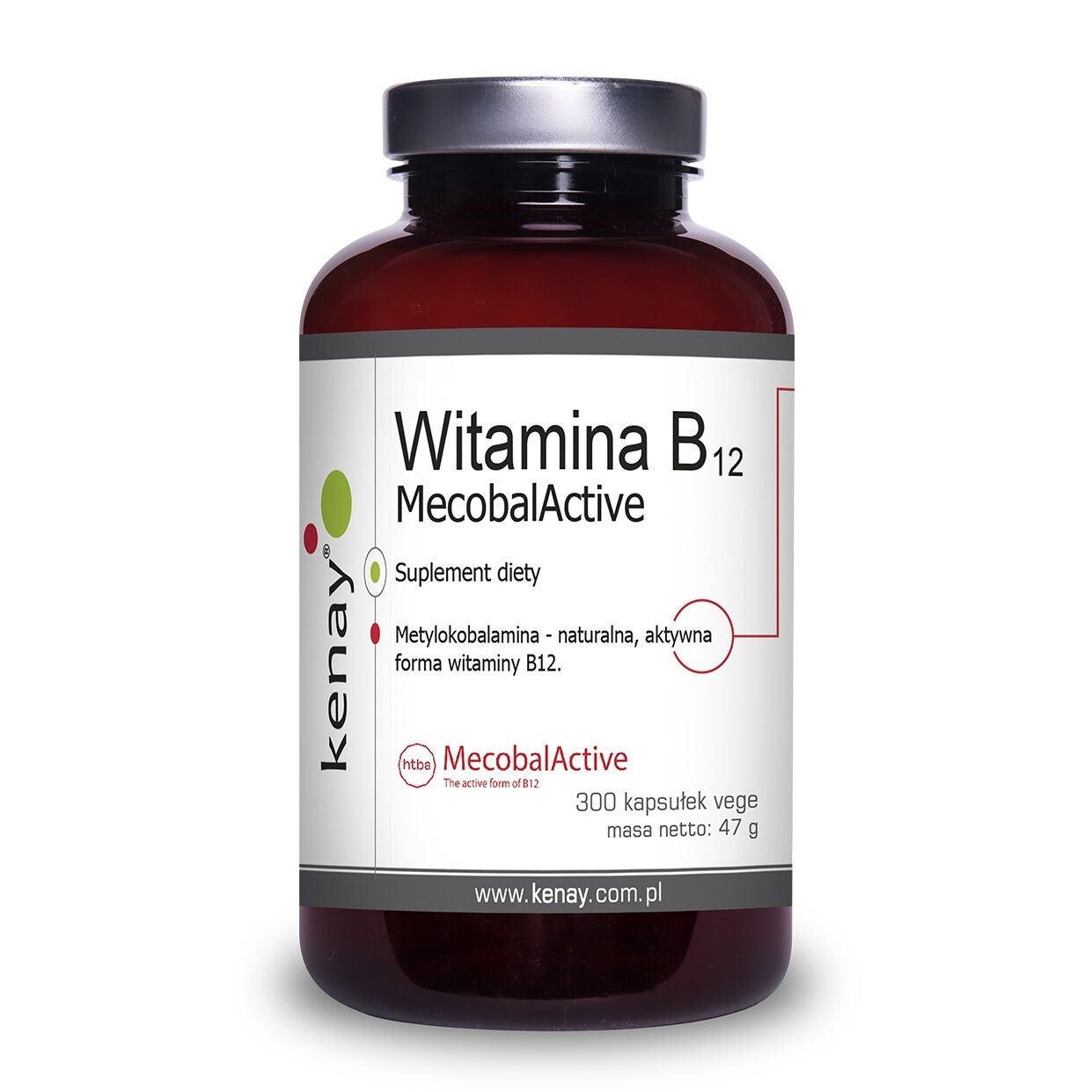 KENAY Vitamin B12 (methylcobalamin) MecobalActive (300 caps) - Viking Supplements