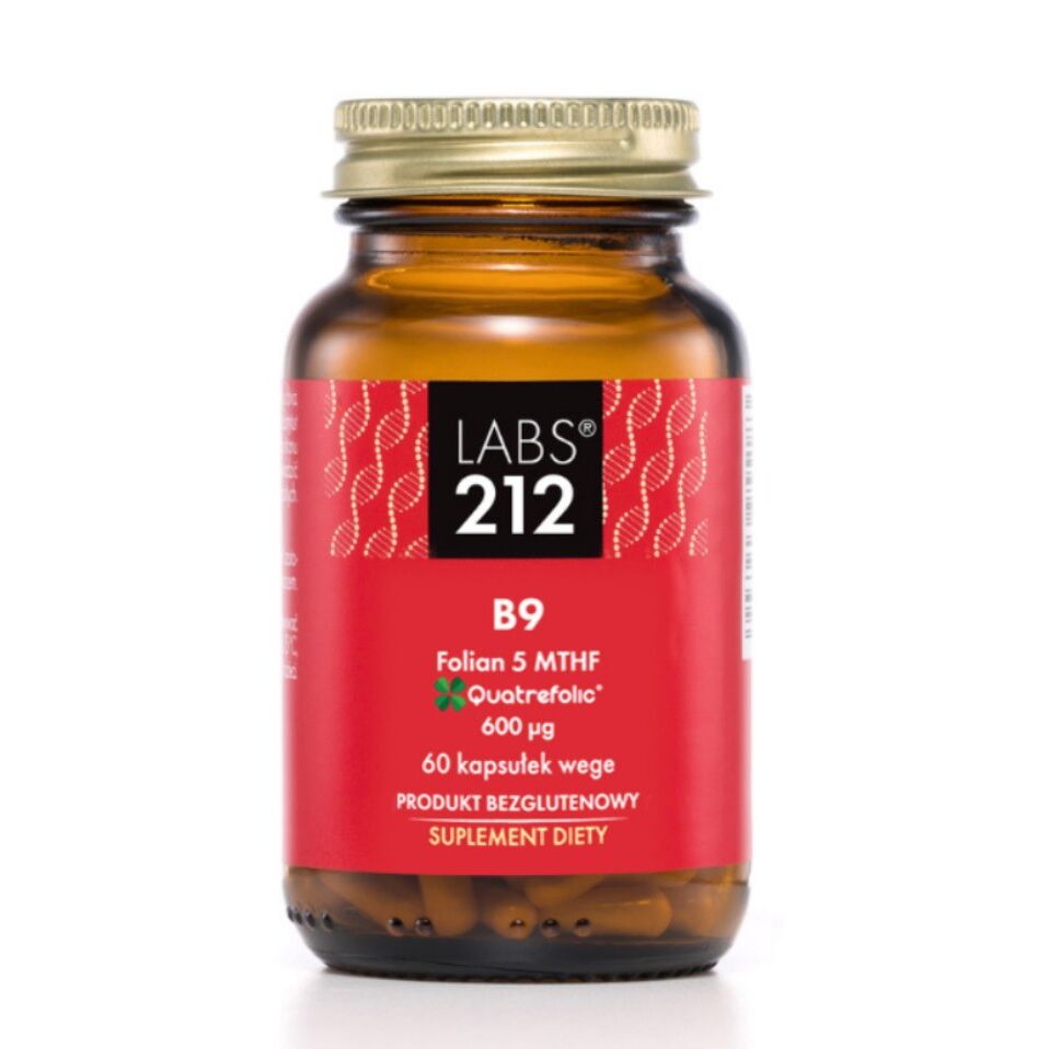 LABS212 B9 Kwas foliowy 5-MTHF (60 kapsułek) – Viking Supplements
