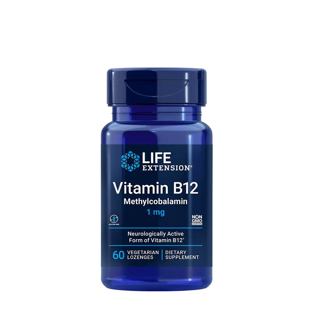 Life Extension – Witamina B12 (metylokobalamina) 1 mg (60 pastylek do ssania) – Viking Supplements