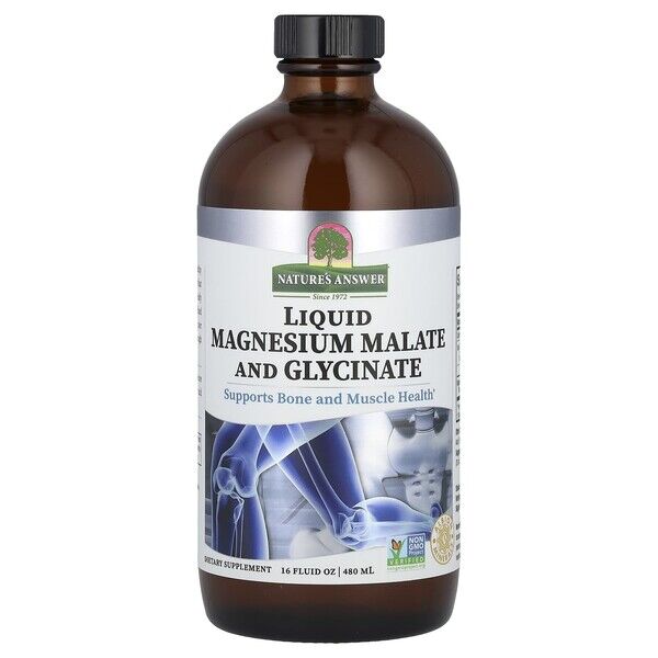 Płynny jabłczan i glicynian magnezu – 480 ml – Viking Supplements