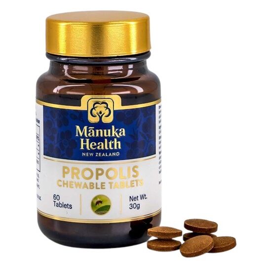 MANUKA HEALTH Tabletki do żucia z propolisem (60 tabletek) – Viking Supplements