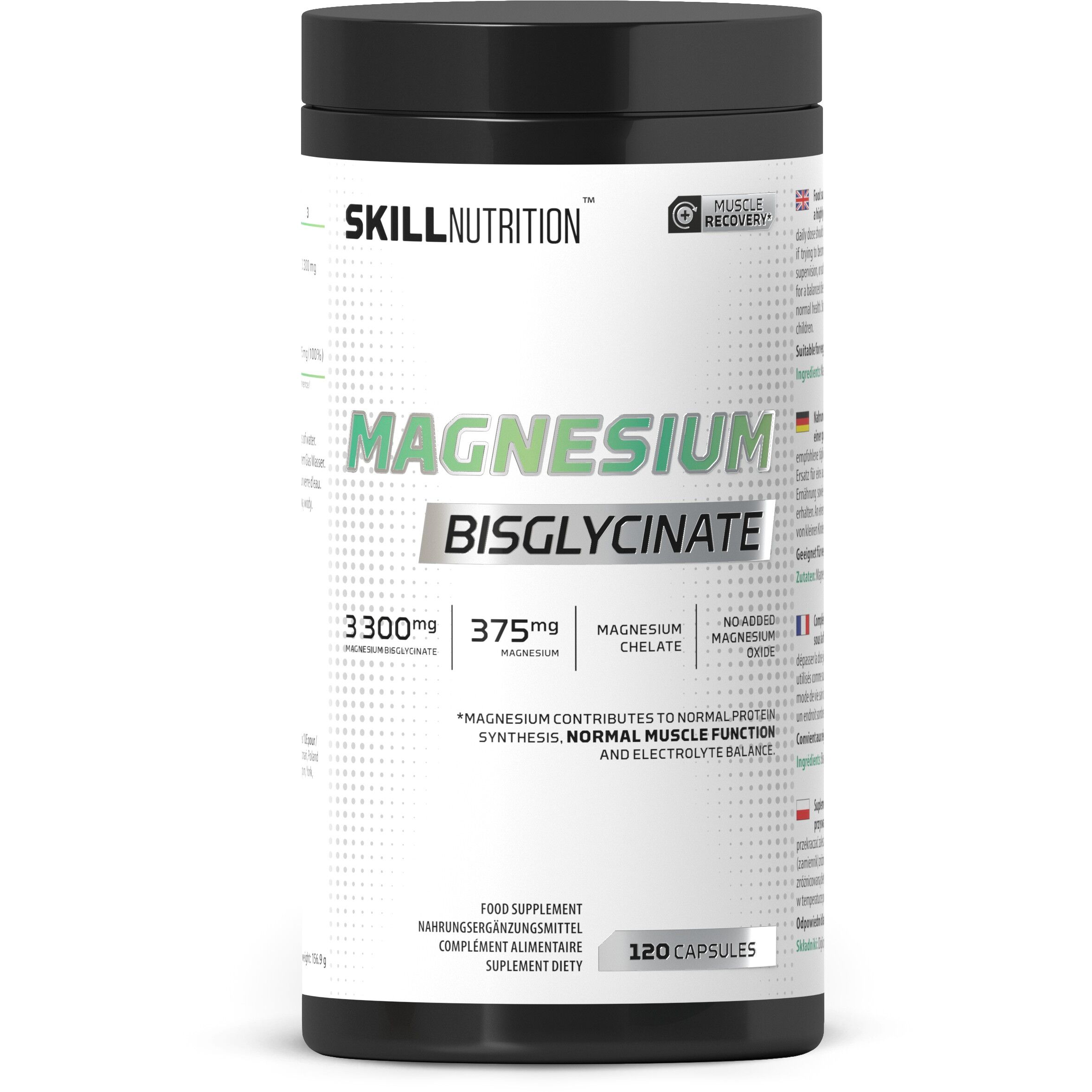 Magnesium Bisglycinate - 120 caps - Nuvalia