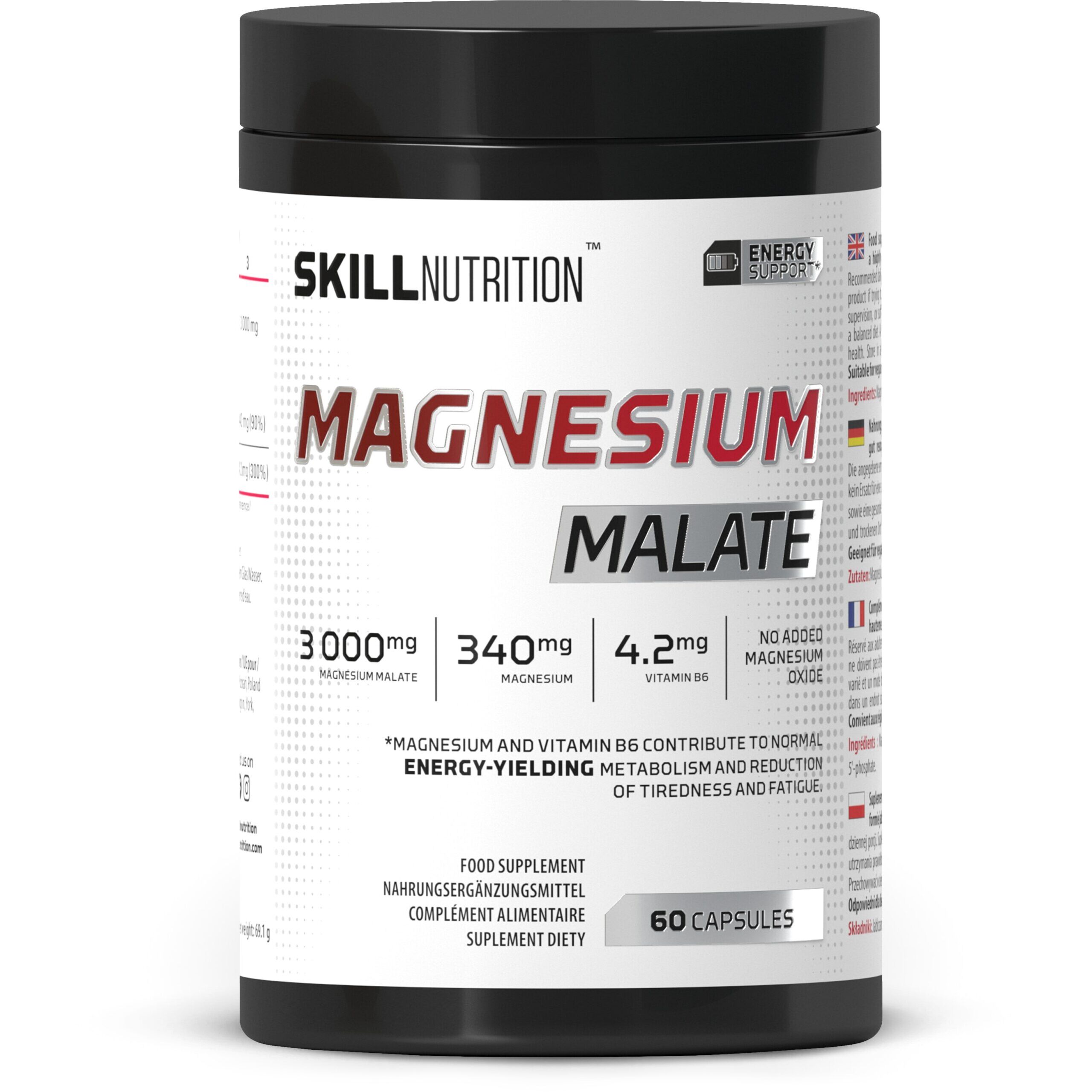 Jabłczan magnezu – 60 kapsułek – Viking Supplements