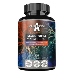 Jabłczan magnezu + P5P – 200 kapsułek – Viking Supplements