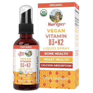 Mary Ruth – Spray z witaminą D3 i K2, bezsmakowy, 1 uncja (30 ml) – Viking Supplements