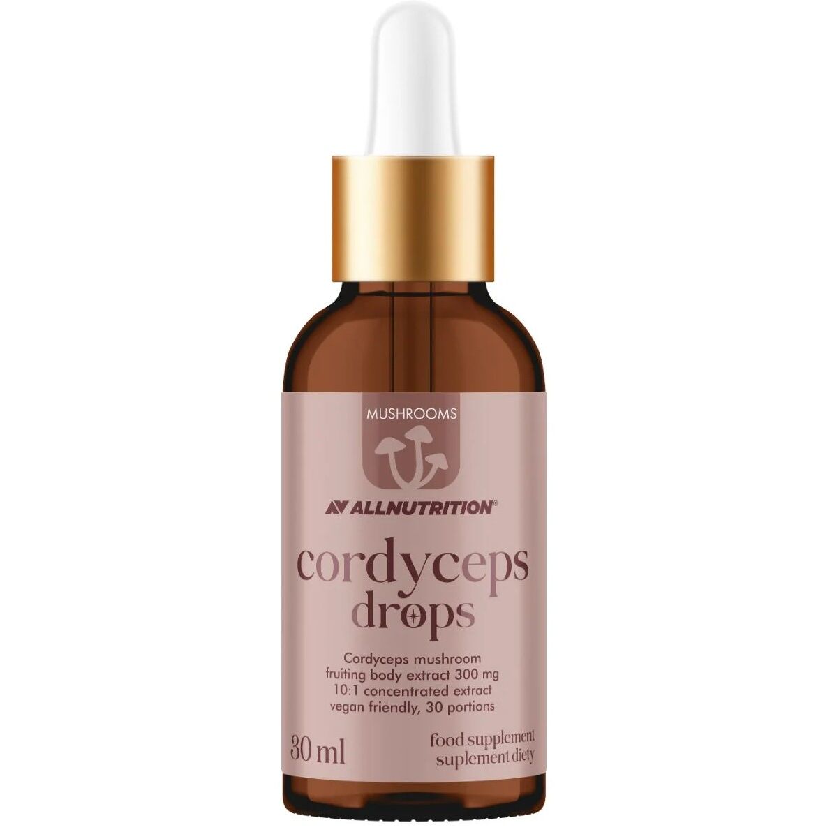 Krople z grzybami Cordyceps