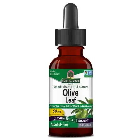 NATURE'S ANSWER Wyciąg z liści oliwki (60 ml / 2 fl. oz.) – Viking Supplements