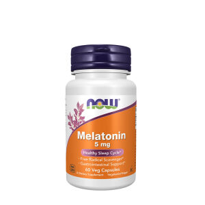 NOW Melatonina 5 mg (60 kapsułek roślinnych) – Viking Supplements
