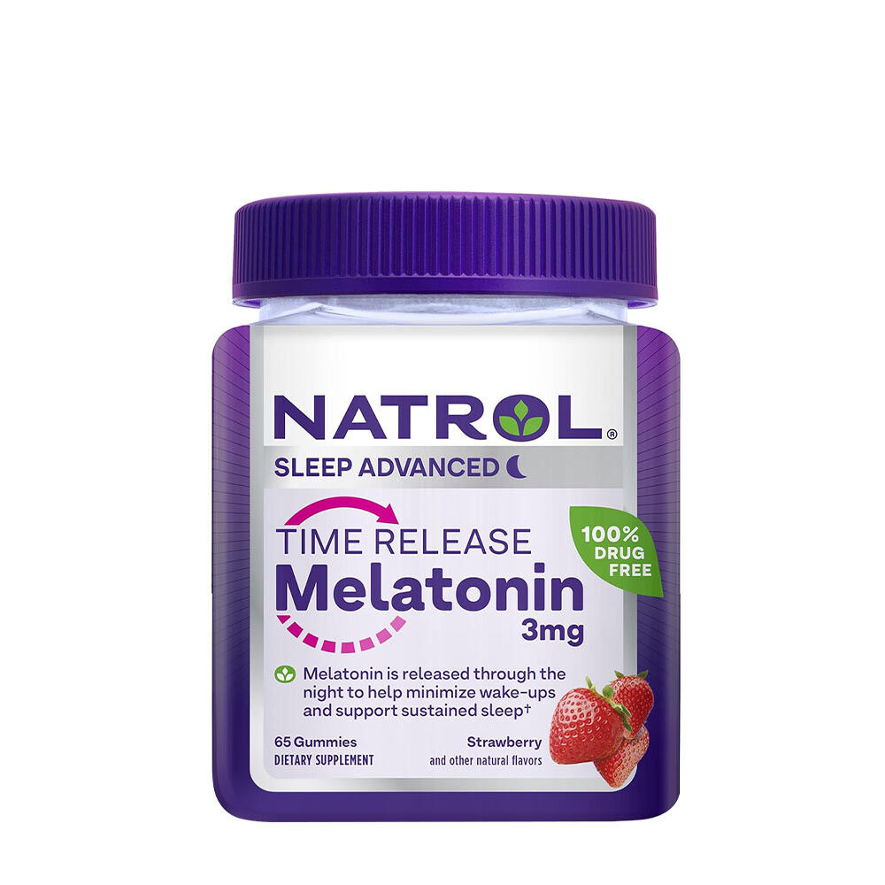 Natrol – żelki z melatoniną 3 mg (65 sztuk)