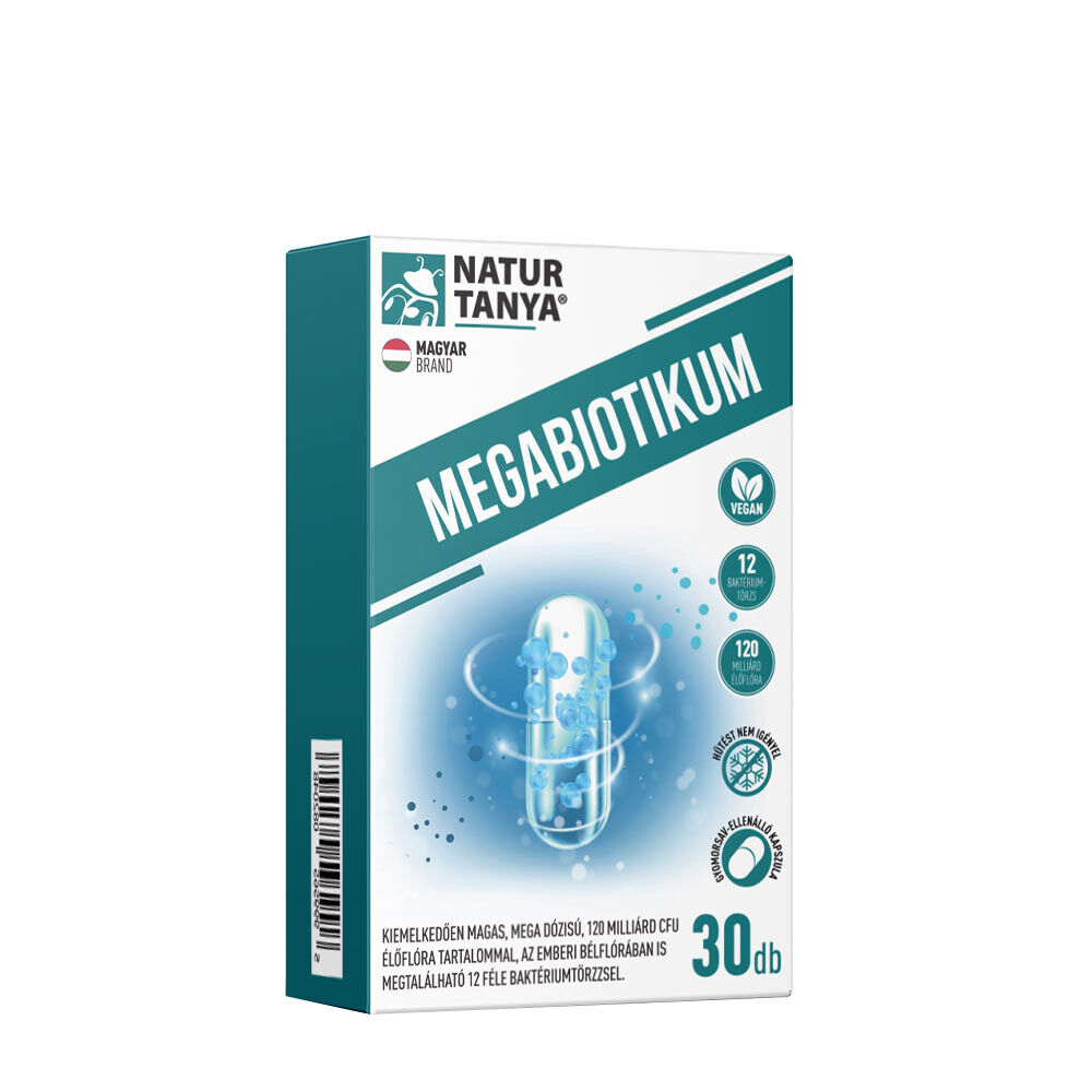 Natur Tanya Megabiotic – 12 rodzajów bakterii (30 kapsułek) – Viking Supplements