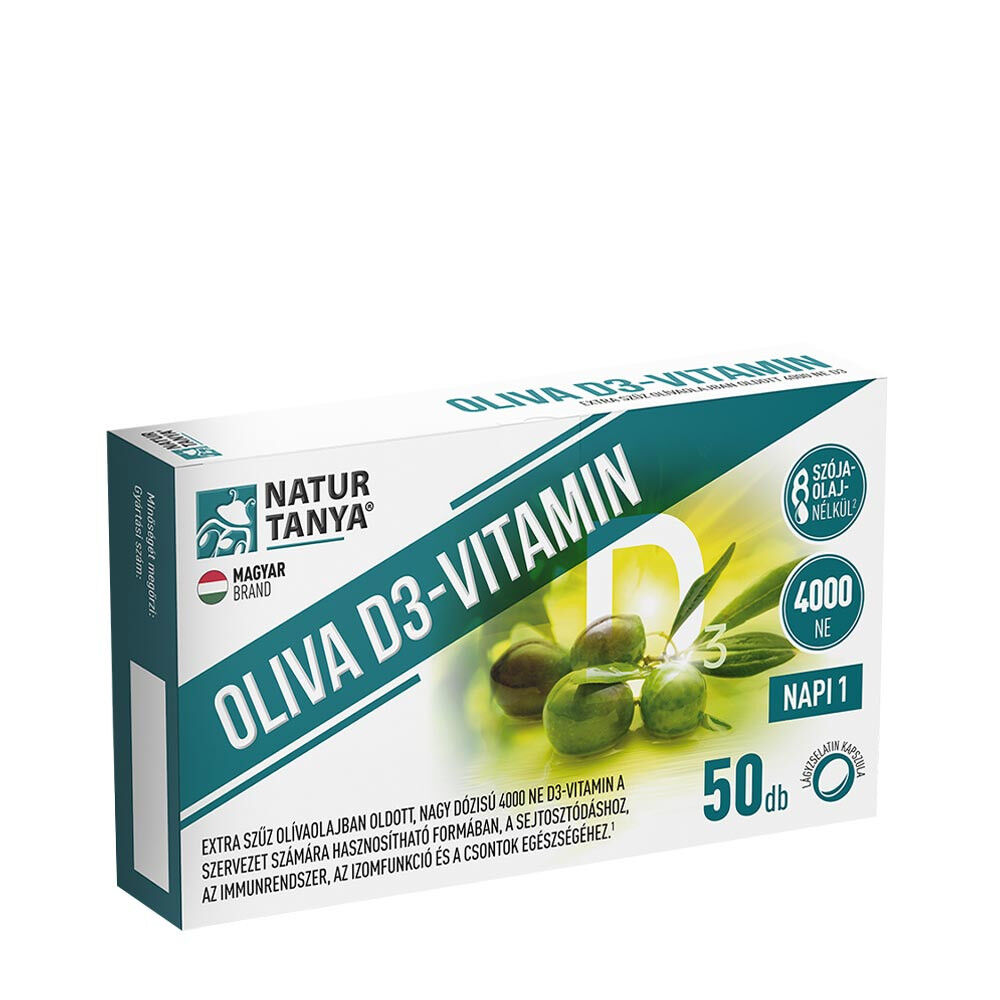 Natur Tanya Olive Witamina D3 – 4000 IU (50 kapsułek żelowych) – Viking Supplements