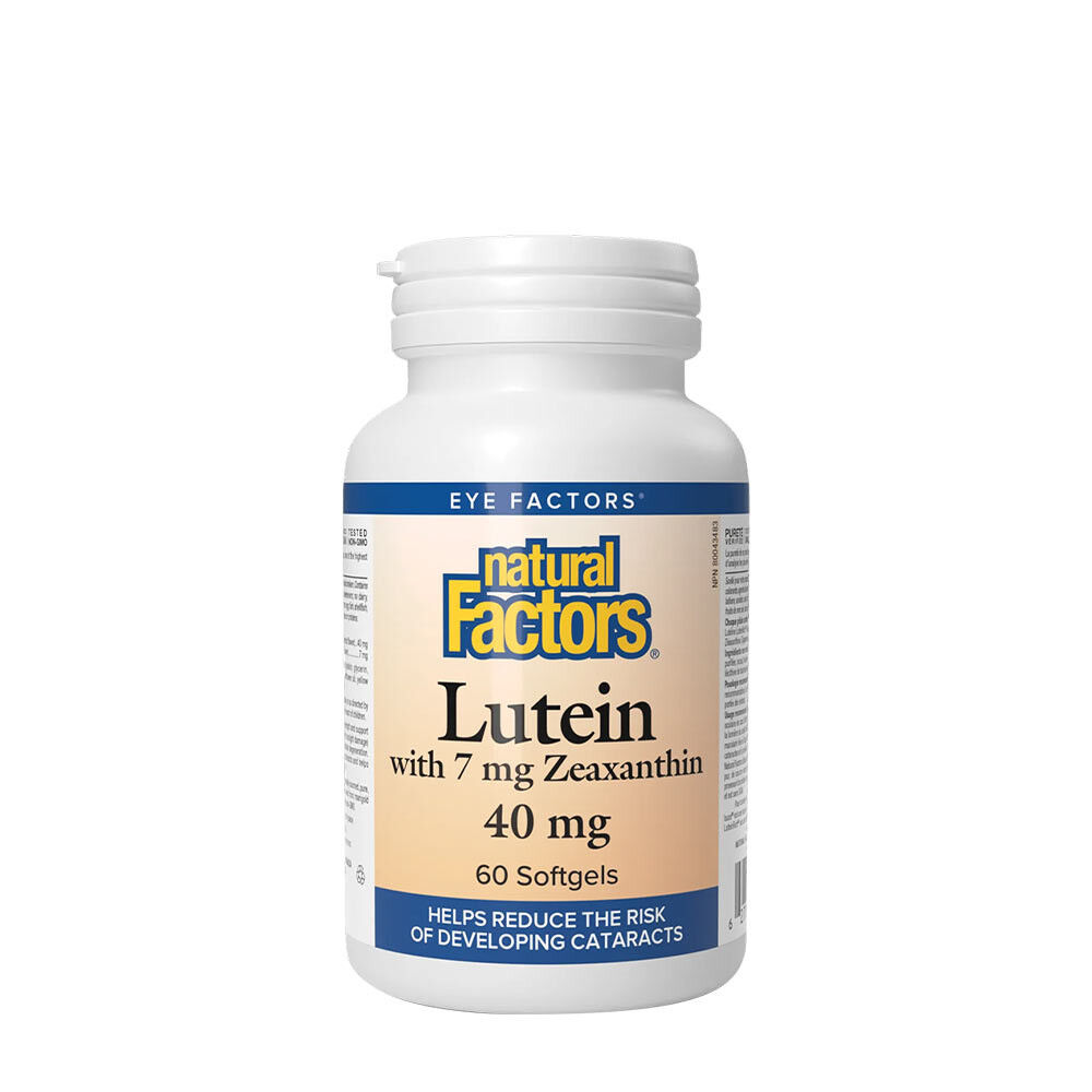 Natural Factors – luteina 40 mg z zeaksantyną (60 kapsułek żelowych) – Viking Supplements