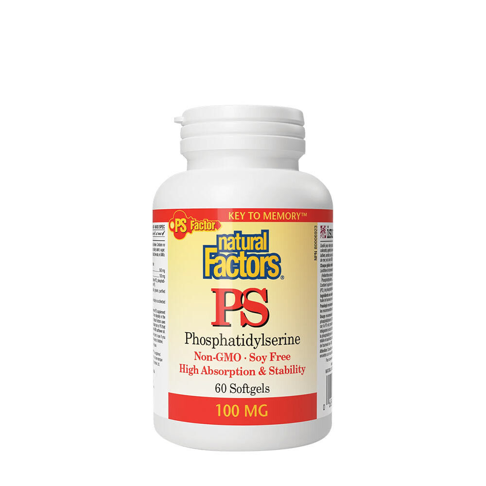 Natural Factors PS FOSFATYDYLOSERINA 100 MG (60 kapsułek żelowych) – Viking Supplements