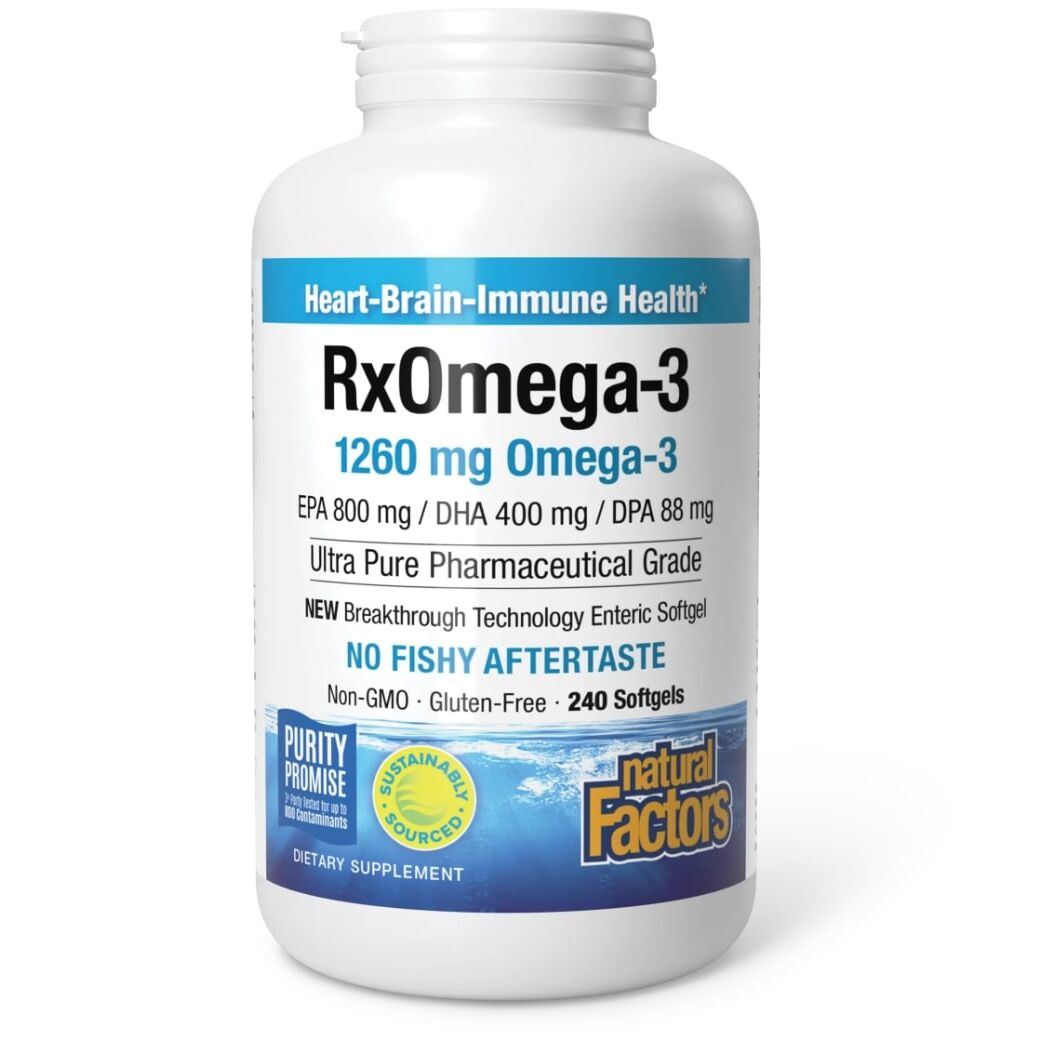 Natural Factors RxOmega-3 240 kapsułek miękkich – Viking Supplements