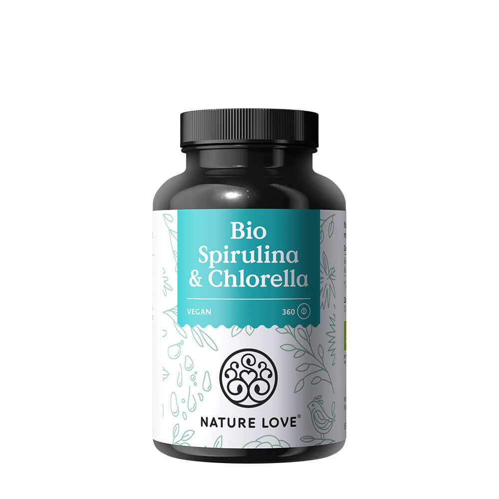 Nature Love – organiczna spirulina i chlorella (360 tabletek) – Viking Supplements