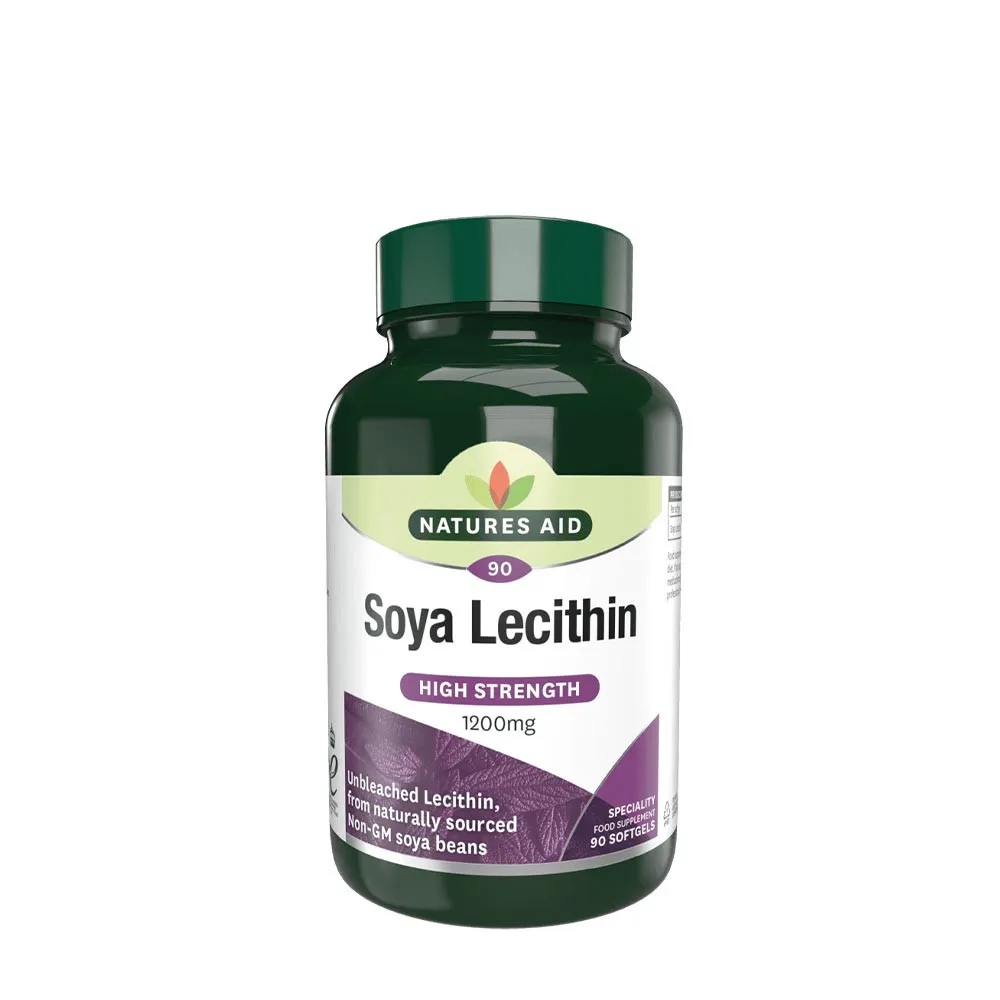Natures Aid Soya Lecithin 1200 mg (90 Softgels) - Nuvalia