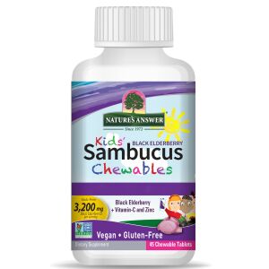 Nature's Answer Kids Sambucus – tabletki do żucia, 45 sztuk – Viking Supplements