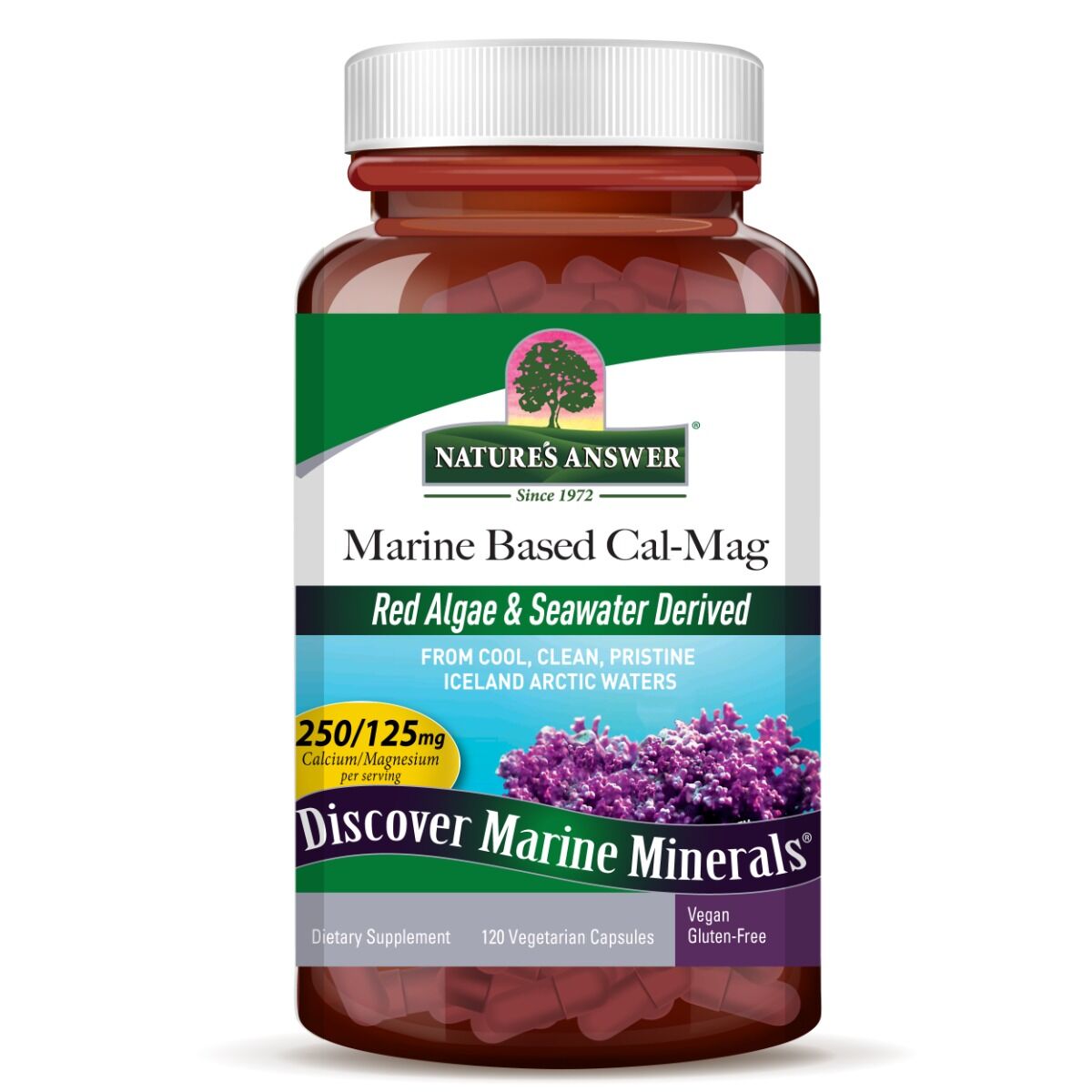 Nature's Answer Marine Based Cal-Mag, 120 kapsułek – Viking Supplements