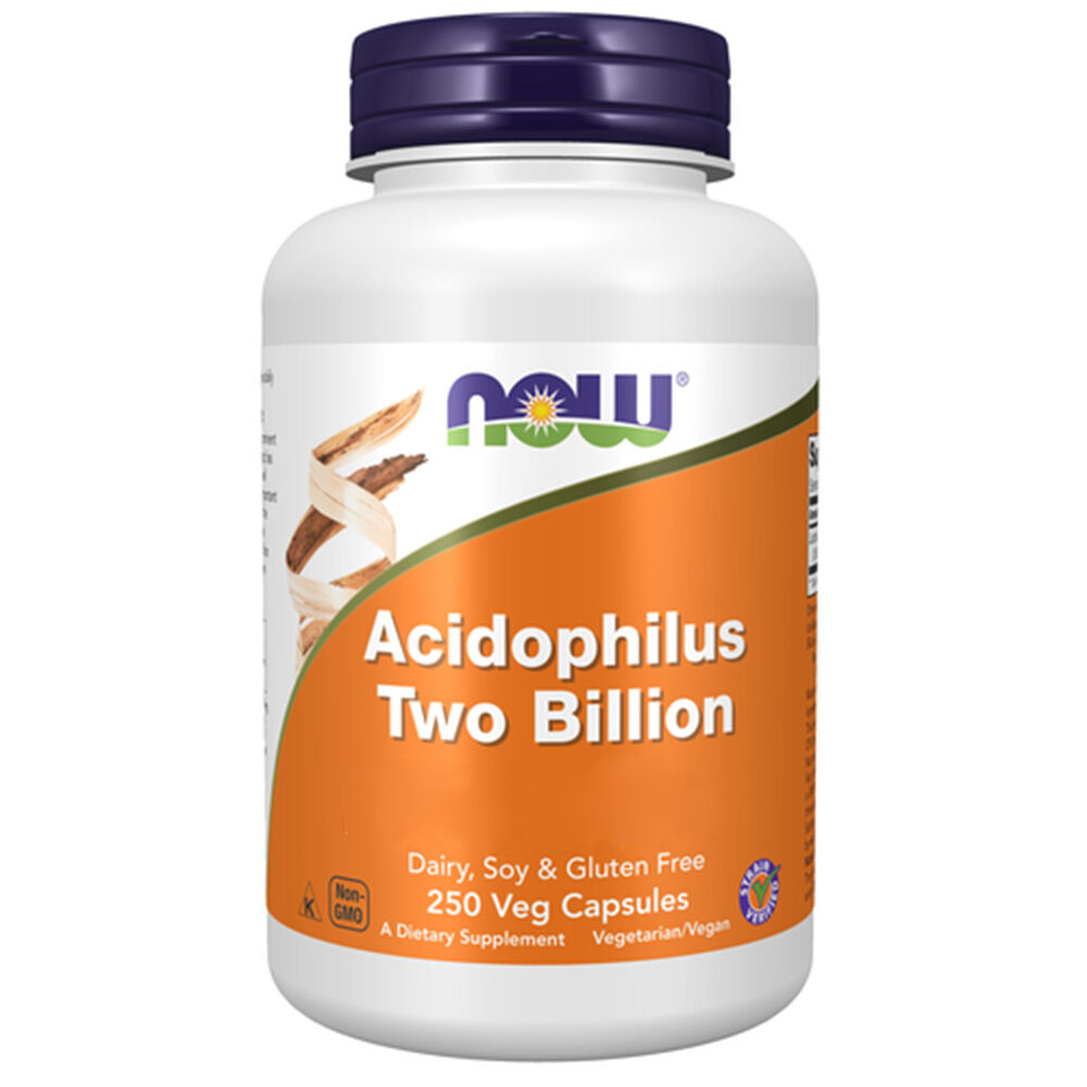 Now Foods Acidophilus – dwa miliardy, 250 kapsułek roślinnych – Viking Supplements