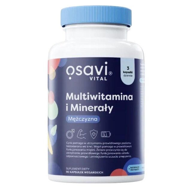 OSAVI – multiwitaminy i minerały dla mężczyzn (90 kapsułek) – Viking Supplements