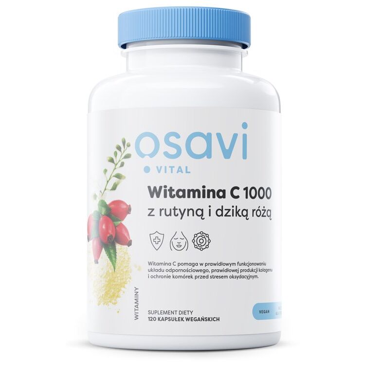 OSAVI Vitamin C 1000 with Rutin & Rose Hip (120 vcaps) - Viking Supplements