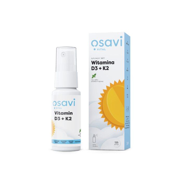 OSAVI Witamina D3 + K2 – spray do stosowania doustnego